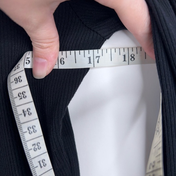 The Line by K Black Kili Bodysuit Long Sleeve Flare Sleeve Zip Front Medium - Picture 9 of 11